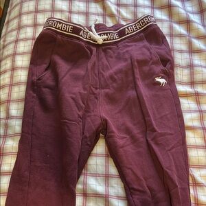 Abercrombie & Fitch Kids Maroon Joggers
